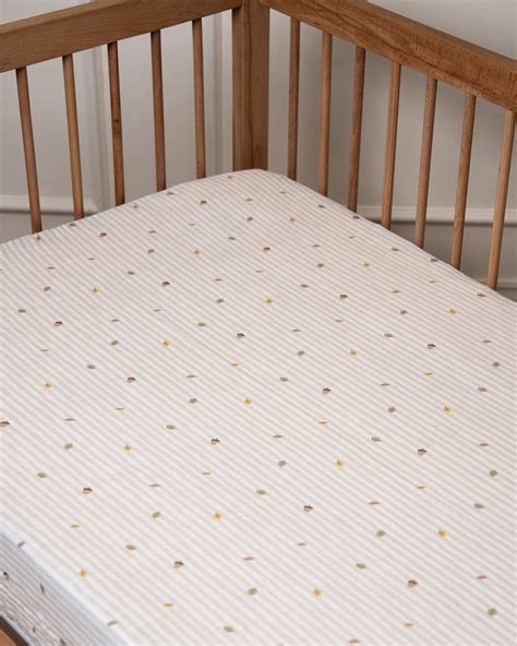 Twingle 100% Organic Muslin Fitted Cot Bedsheet-Generously Sized ...
