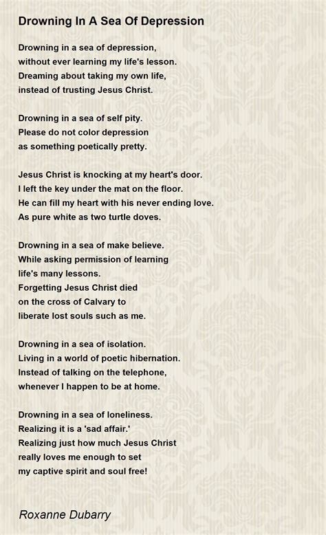 Sad Poems About Depression