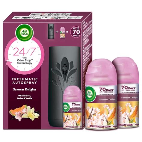 Air Wick 2 x 250 ml - Vanilla & Muskmelon (Summer Delights), Refill ...