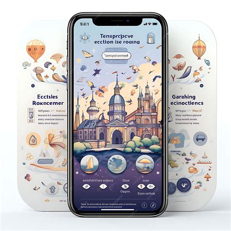Premium AI Image | Mobile App Design of Education Language Learning App ...