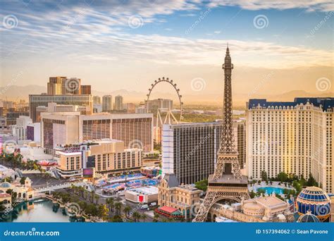 Las Vegas, Nevada, USA Skyline Editorial Photography - Image of resorts ...