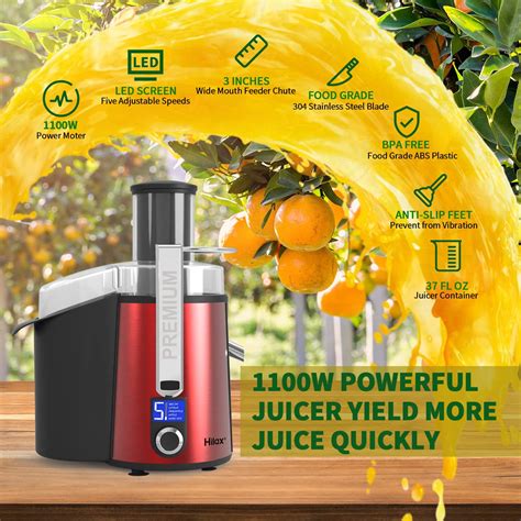 Hilax Centrifugal Juicer Machine - LCD Monitor 1100W | Ubuy India