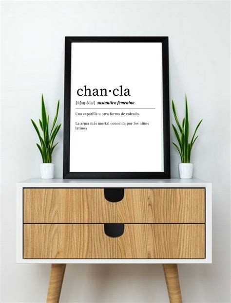 Chancla Definition Meaning, Printable Wall Art, Home Decor, Digital ...