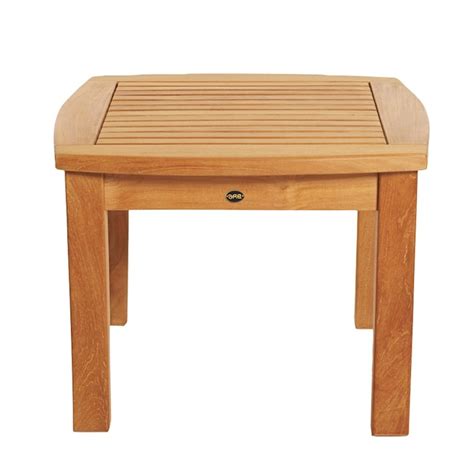 ARB Teak & Specialties Arb Teak Outdoor Square Outdoor End Table 24-in ...