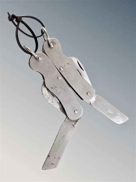 Two British army clasp knives, one dated 1953. (2)