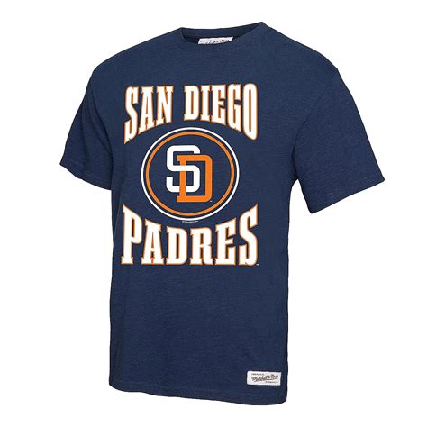 Mitchell Ness San Diego Padres Arched Logo Slub T-Shirt | Academy