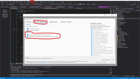 Visual Studio Android Run 的图像结果