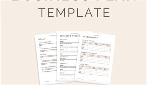 Business Plan Template Printable 的图像结果