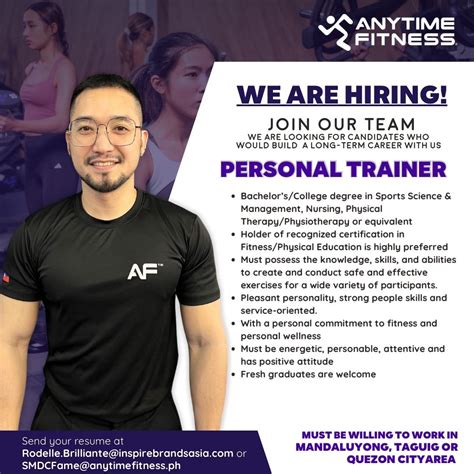 We’re hiring Personal Trainers! Join our Anytime Fitness team and ...