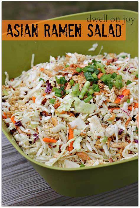 Asian Ramen Salad {Makes about 12 servings} You will need: 2 bags of ...