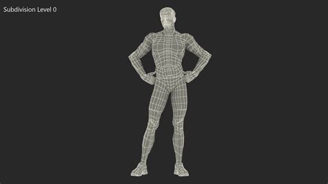 Fitness Trainer Standing Pose 3D model | 3D Molier International