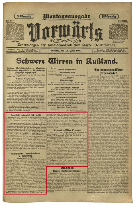 osmikon: Thematic Dossiers: 1917 Russian Revolutions in Newspaper Reports