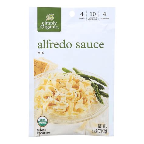 Simply Organic Alfredo Seasoning Mix – Case Of 12 – 1.48 Oz. – Vital Grocer