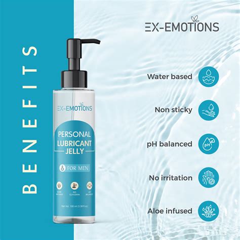 Ex-Emotions Personal Lubricant Jelly for Men – Ultimate Comfort & Plea