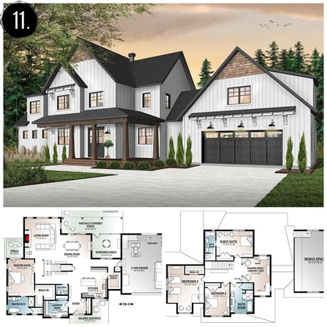 One Story Farmhouse Floor Plans