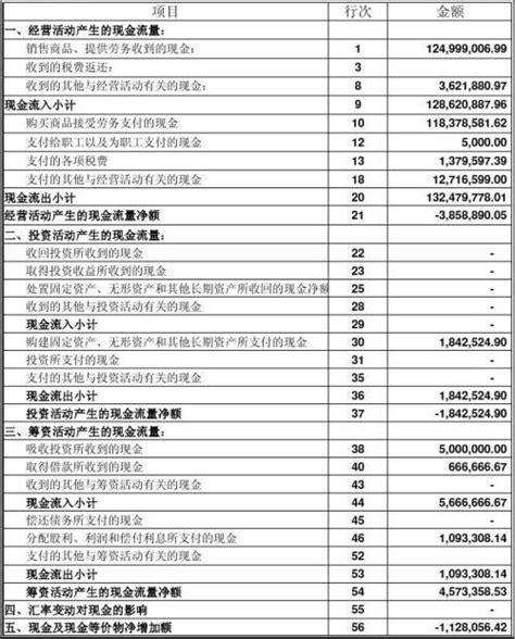 现金流量表EXCEL表格模板下载_现金_图客巴巴