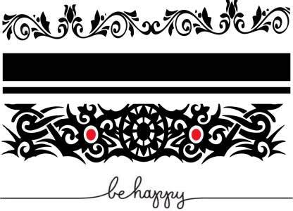 voorkoms New Band Heart Hand Temporary Tattoos (combo 4 Pcs) (New Hand ...