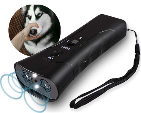 Ultrasonic No Bark Device for Dogs Handheld Anti Barking Sonic Bark ...
