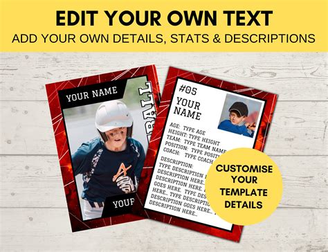 Editable Baseball Card Template 的图像结果