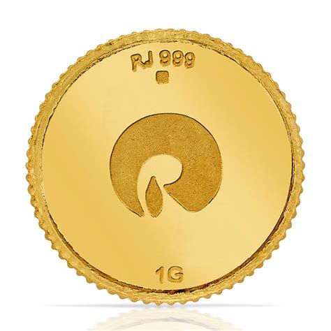 24 Kt Yellow Finish 1 Gram Gold Coin | Gold - Reliance Jewels