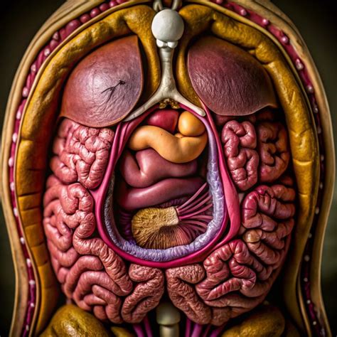 A human anatomy with a human body and a human brain | Premium AI ...