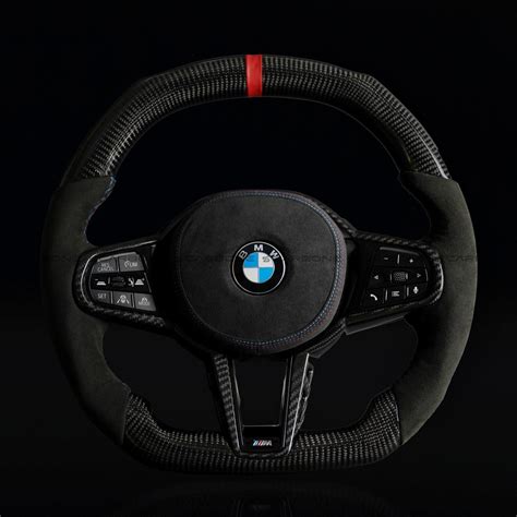 BMW Carbon Fiber & Alcantara Flat Bottom LCI Steering Wheel for G/F ...