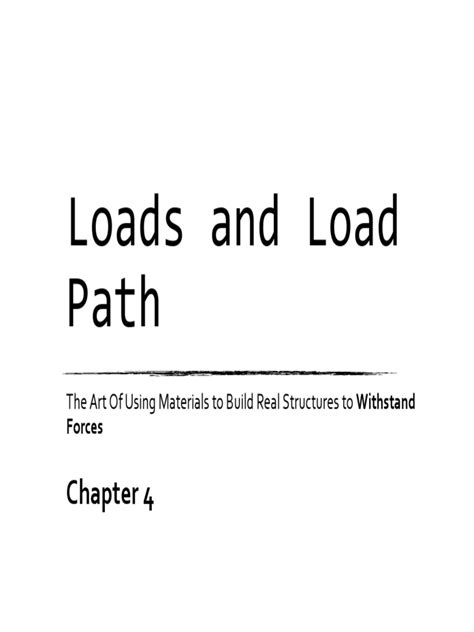 Image result for Load Path Analysis Basics