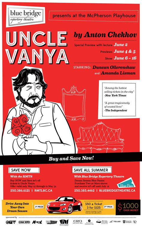 Blue Bridge Repertory Theatre presents Uncle Vanya June 4-16 2013