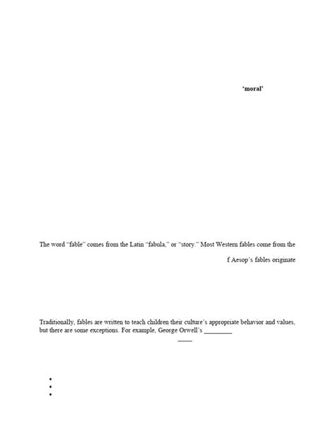 Image result for Fable Explained