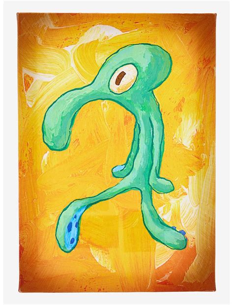 SpongeBob SquarePants Squidward Bold And Brash Canvas Wall Art | Hot Topic