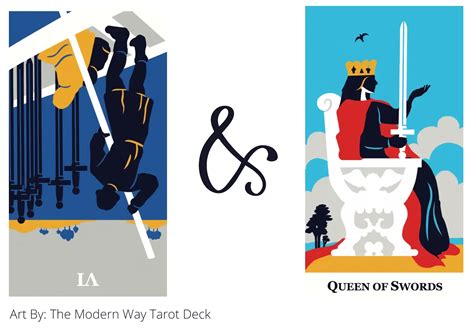 Six Of Swords Reversed AND Queen Of Swords Tarot Cards Meaning