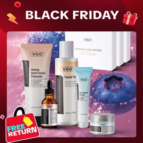 VGO Skincare Five-step Routine Moisturizing Repair Daily Care All-in ...