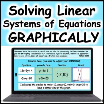 Image result for Solving System of Linear Equations Graphically