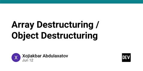 Image result for Difference Between Destructuring Object and Destructuring Array