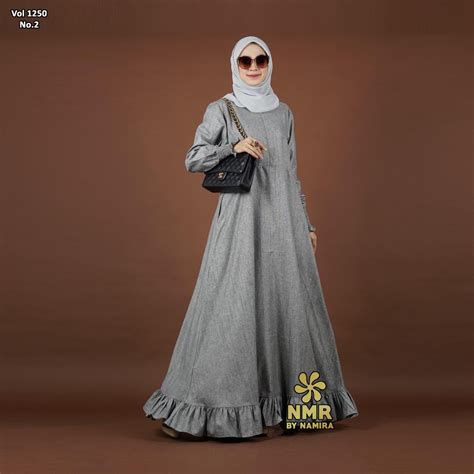 Jual NMR Gamis Katun Madinah Vol 1250-2 | Shopee Indonesia