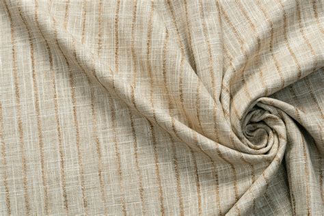 Sahara Linen Look Stripe Fabric – Linen and Linens