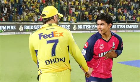 Vaibhav Suryavanshi touches MS Dhoni’s feet, finishes IPL 2025 as ...