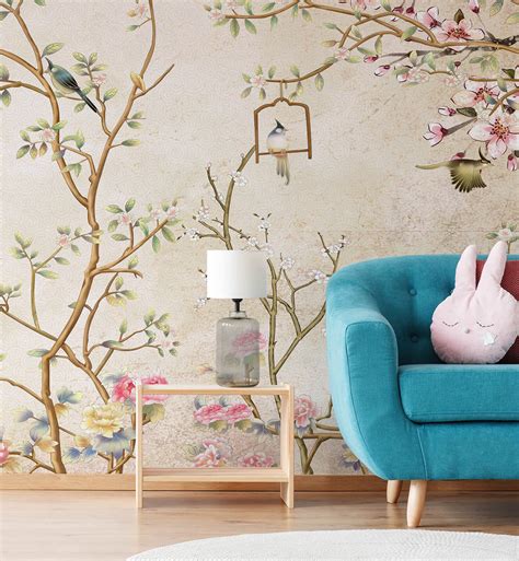 Bird with Tree Wallpaper – Walltrendz