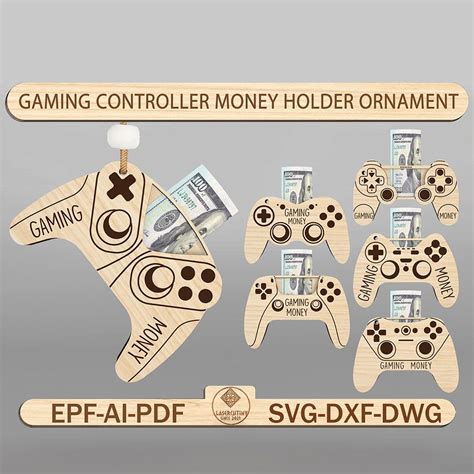 Gaming Controller Money Holder Ornament Cut File Svg,Gaming | Inspire ...