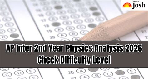 AP Inter 2nd year physics analysis 2026: Check difficulty level and ...