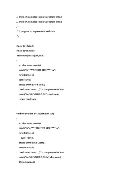Check Sum Method 的图像结果