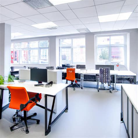 Balancing aesthetics and functionality in office interiors.