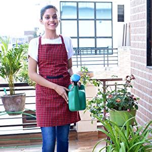 Buy Switchon® Cotton Checkered Kitchen Apron with Chef Cap | Free Size ...