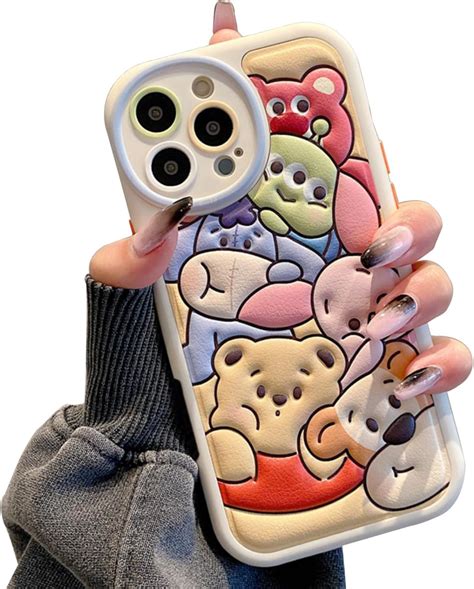 NATEROSO Compatible with iPhone 16 Pro Cute Case, Kawaii Phone Case TPU ...