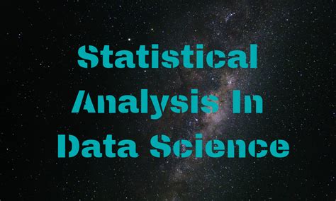 Data Science Statistical Analysis 的图像结果