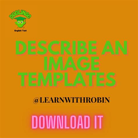 Describe an image templates💥🤫 | learnwithrobin