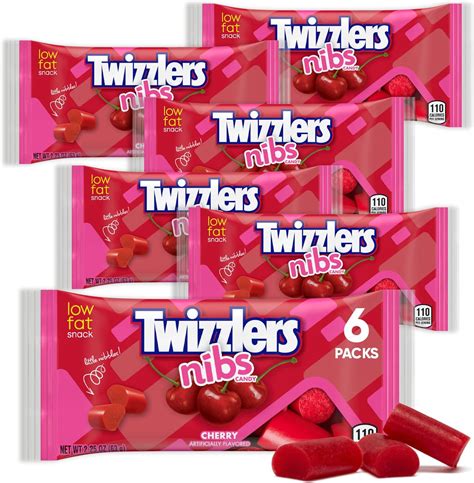 Amazon.com : Licorice Candy Cherry Flavored Nibs 2.25oz 6 Packs - Chewy ...