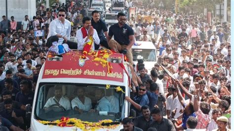 TVK VIjay Campaign Live Updates | திருப்பூரில் தவெக தலைவர் விஜய் ரோடு ...