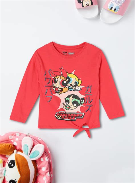 Buy Girls Powerpuff Girls Printed T-shirt Online at just Rs. 449.0 ...