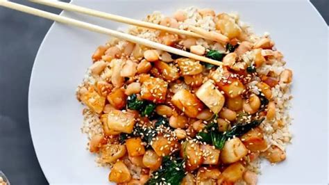 Sautéed Turnips with White Beans and Rice - Vegan - The Cutting Table